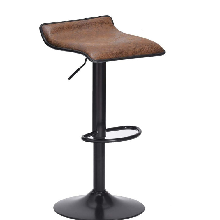 17 Stories Swivel Adjustable Height Bar Stool Wayfair